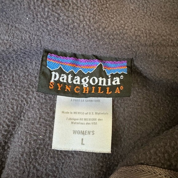 Patagonia Synchilla Womens Fleece 1/4 Zip Pullover Sweater #26296S7 Grey - Picture 6 of 9